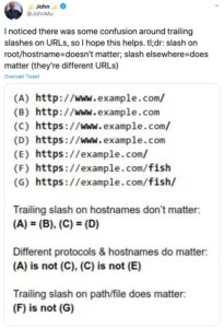 John Mu trailing slash